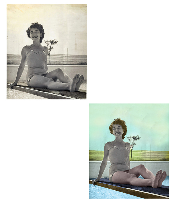 colorisation photo ancienne, photos recolorisé à chateaubriant